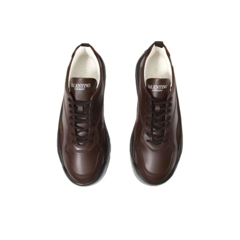 Valentino Low Top Casual Shoes Men's Brown-3