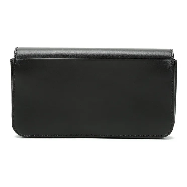 Burberry Cow Leather Clutch, Crossbody Bag, Shoulder Bag Women's Black-2