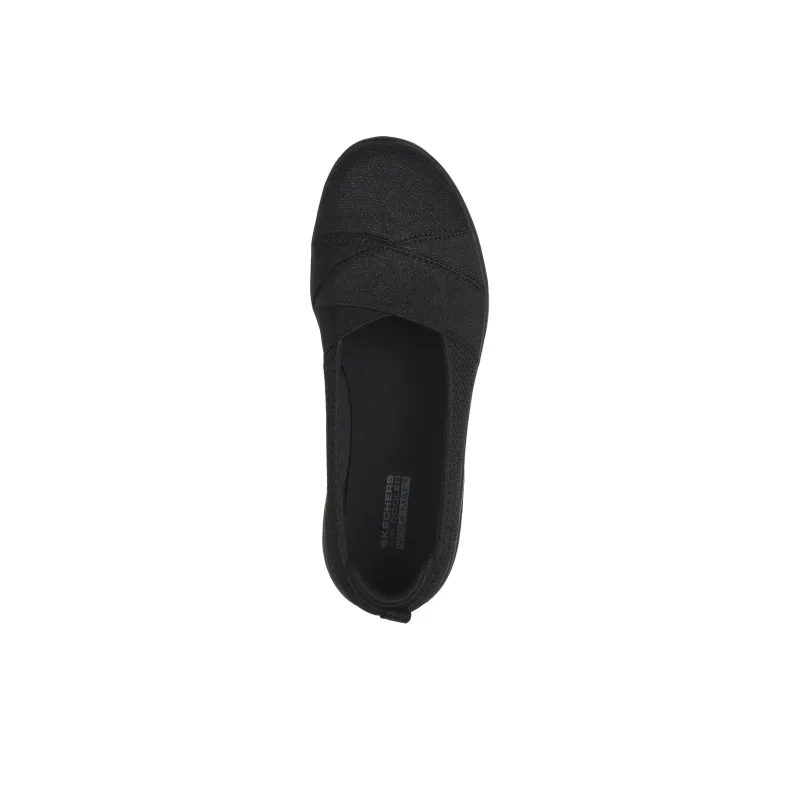 Skechers On The GO Fle Cushioning Abrasion Resistant Breathable Low Top Casual Shoes Women's Black-2