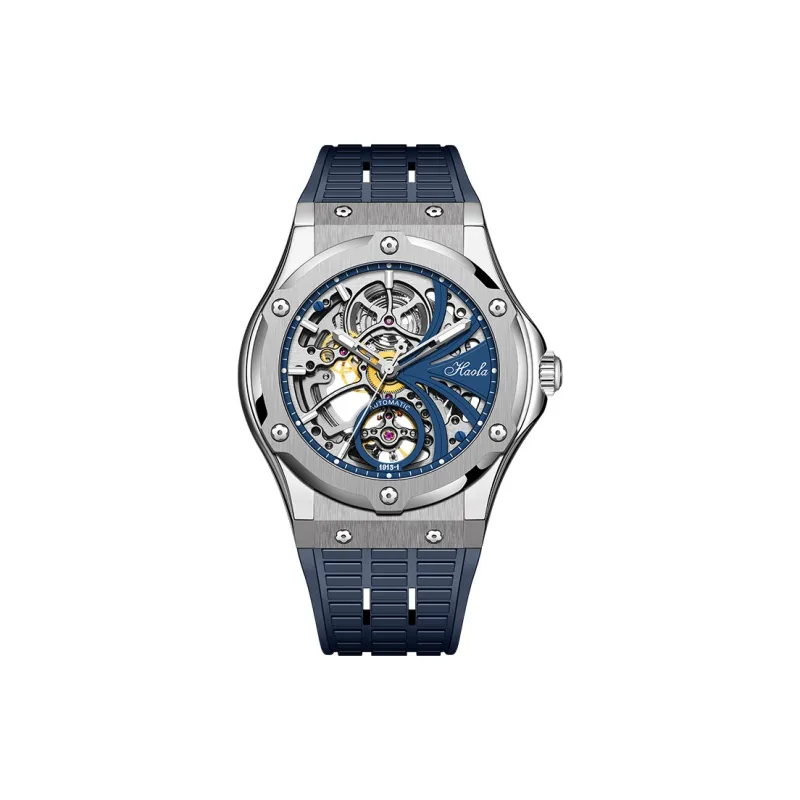 HaofaTourbillon Automatic Mechanical Movement Watch Men's Watches Black Dial 1913-1-4