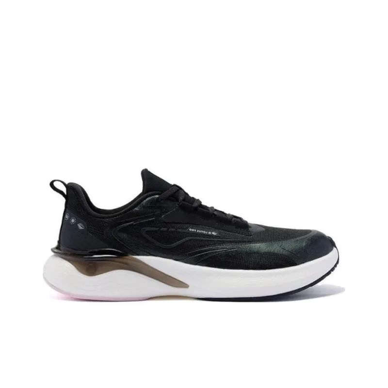 QIAODAN Swift 3.0 Cushioning, Breathable, And Resilient Design Low Top Running Shoes Women's Black Ice Frost Pink-1