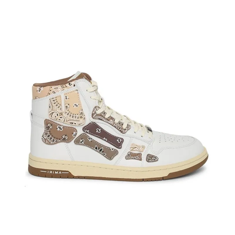 AMIRI Skel Top Hi Bandana Brown White-1