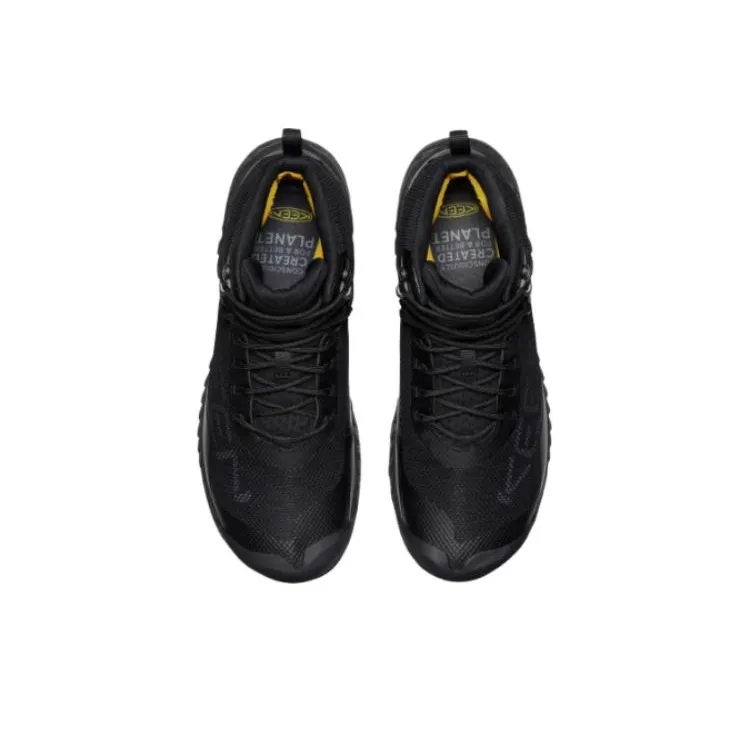 KEEN NXIS EVO Cushioning Wear-Resistant Mid-Top Outdoor Shoes Unisex Black-3