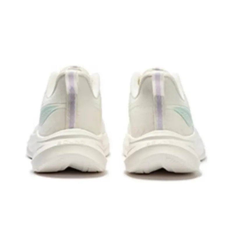 361° Cushioning Anti-Slip And Wear-Resistant Low-Top Casual Running Shoes Women's White Purple-2