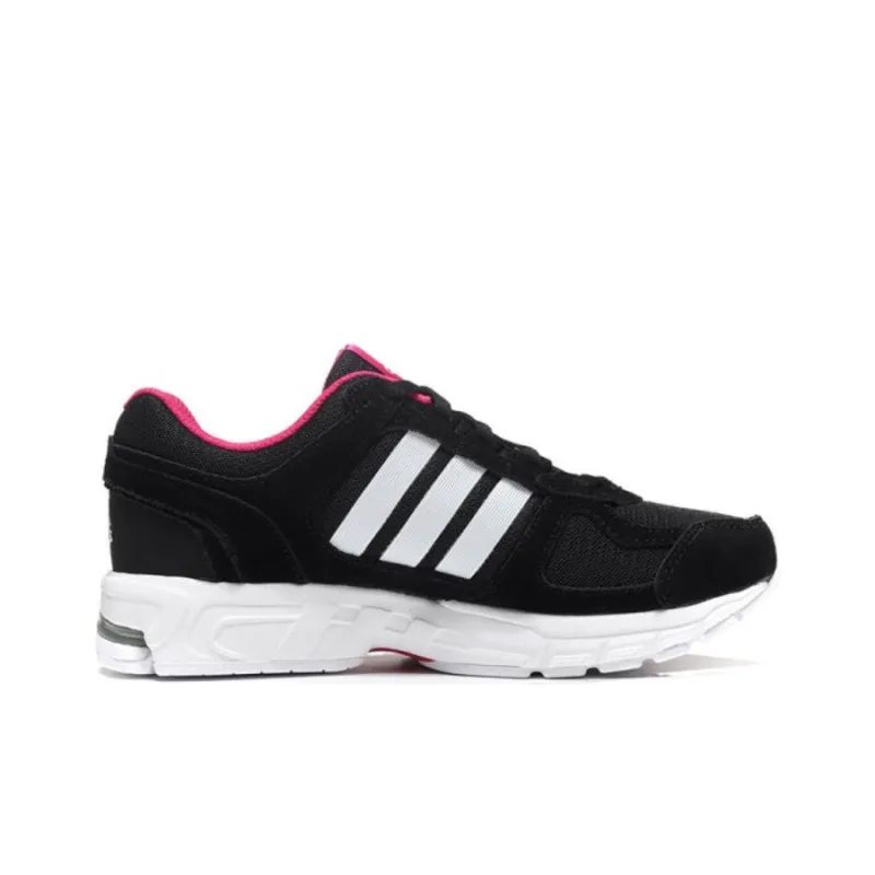 Adidas Equipment 10 Cushioning, Slip Resistant, And Abrasion Resistant Low Top Running Shoes Unisex Black Purple-1