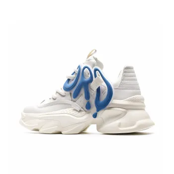 ORD Wear resistant Lightweight Breathable And Non slip. Low Top Chunky Sneakers 6cm Unisex White