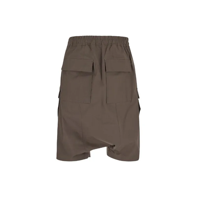 RICK OWENS Drop crotch Cargo Shorts-1
