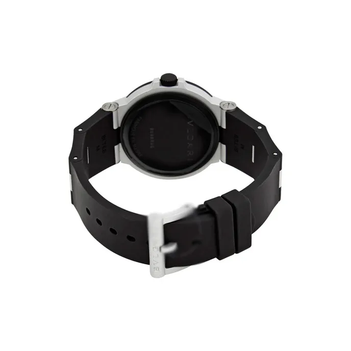 BVLGARI BVLGARI∙BVLGARI Collection Wrist Watch Mechanical Movement Rubber Strap 40mm White Dial Men's Watches 103382-3