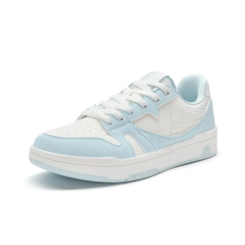XTEP MAXX LITE Slip Resistant Low Top Skateboard Shoes Women's White Blue-2