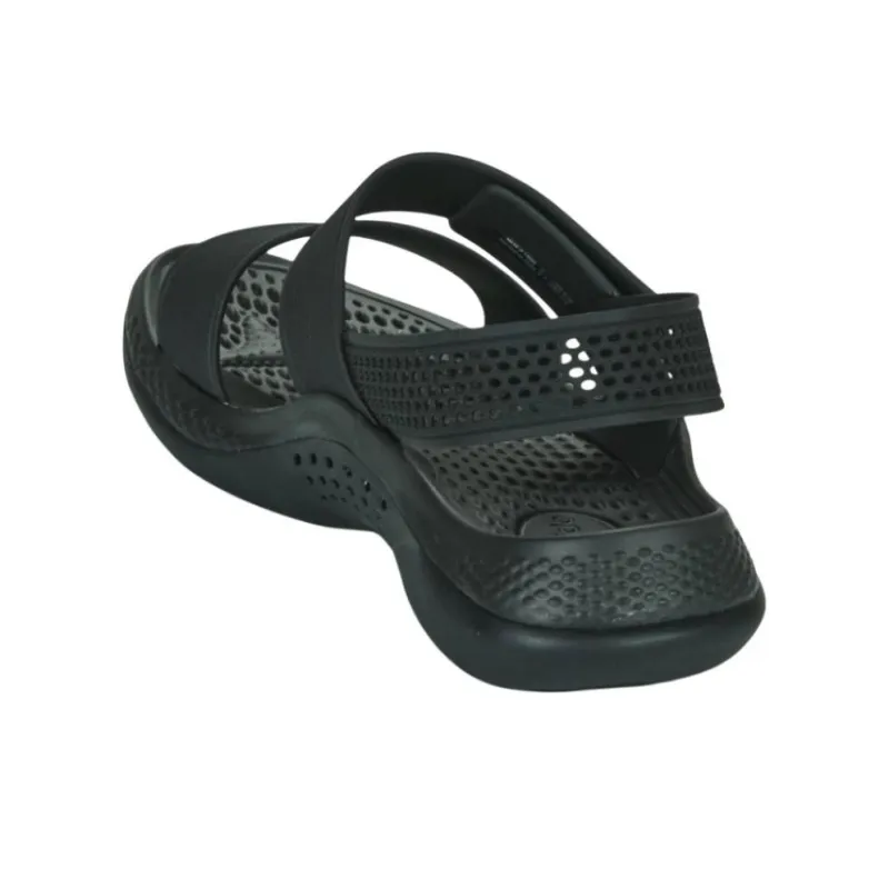 Crocs Beach Sandals Women's Black-3