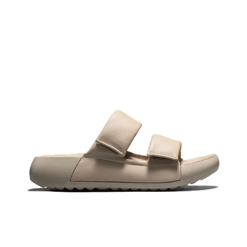 Ecco Slip Resistant Abrasion Resistant Slide Slippers Women's Coffee-1