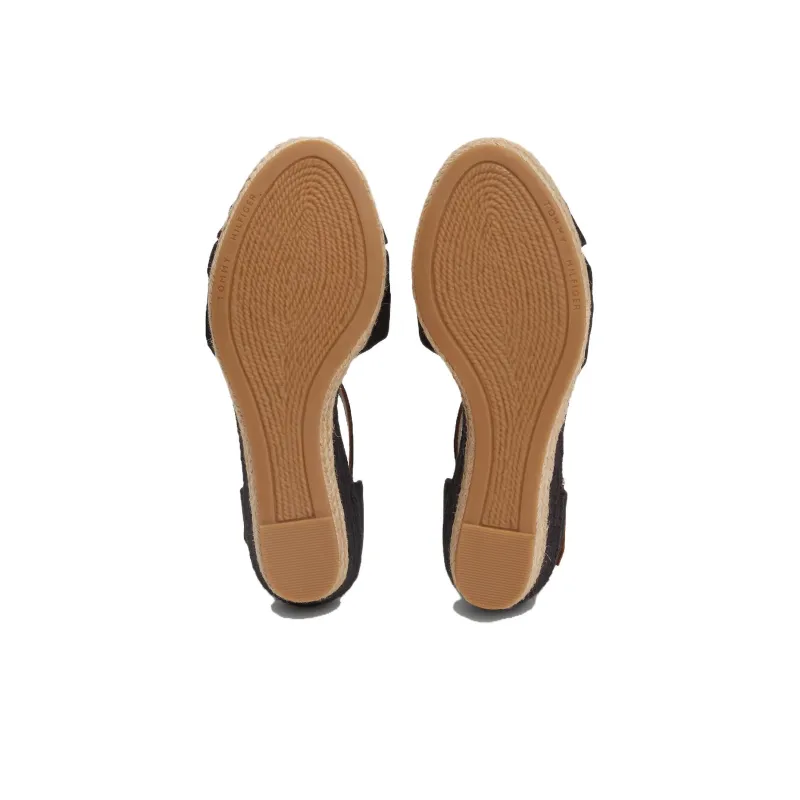 Tommy Hilfiger One Strap Sandals 7cm Women's Black-4