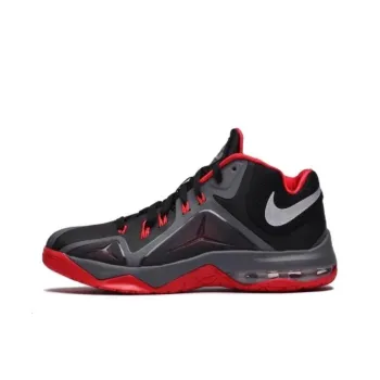 Nike Ambassador 7 Cushioning Wear Resistant Low Top Basketball Shoes Men's Black Red