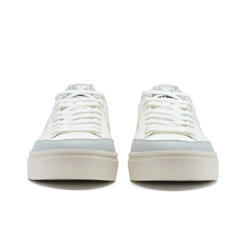 XTEP Maxx se Abrasion Resistant Breathable Low Top Skateboard Shoes Men's White Gray-5