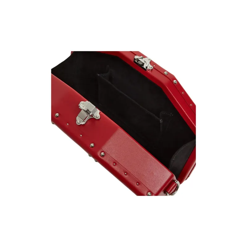 AU DEPART Coated Canvas Clutch Nano Women's Red-3