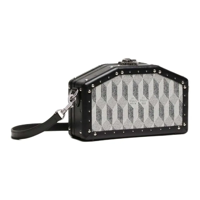 AU DEPART Canvas With Leather Clutch Nano Women's White-1