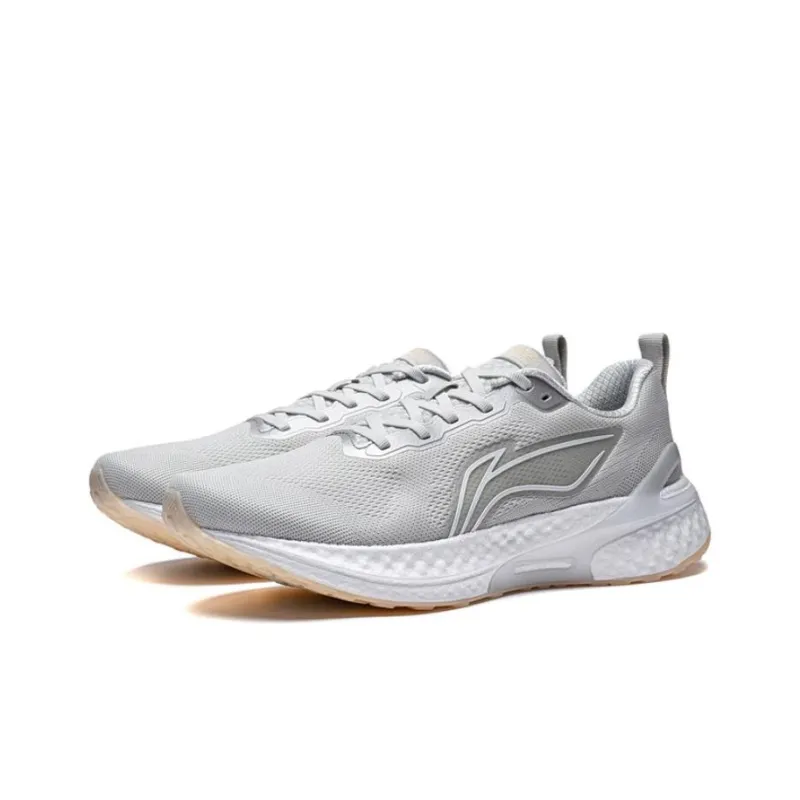 LiNing YueYing Element Slip Resistant Low Top Running Shoes Men's Gray-3