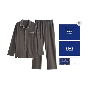 Peninsula City Pajama Set Men's Gift Box Set Starlight Silver