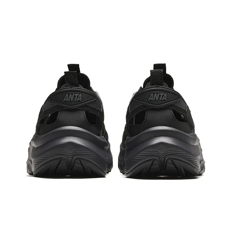 Anta Life Collection Breathable River Trekking Shoes Men's Black Gray-2