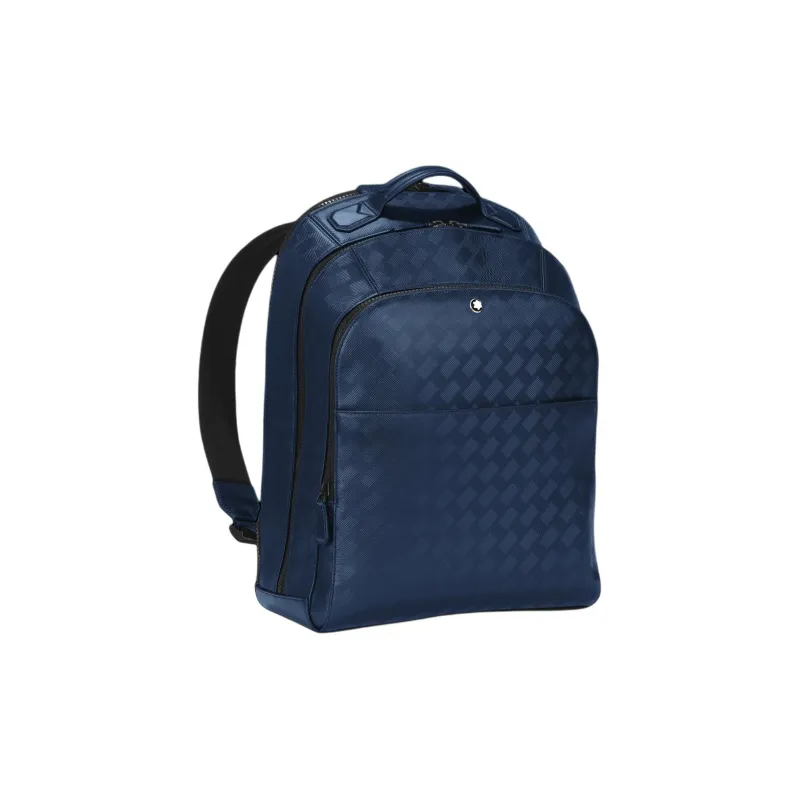 MONTBLANC Leather Backpack Tubas Men's Ink Blue-1