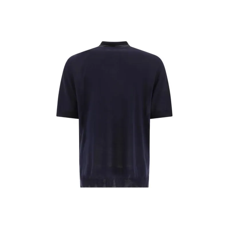 PRADA Polo Shirt Men's Navy Blue-1