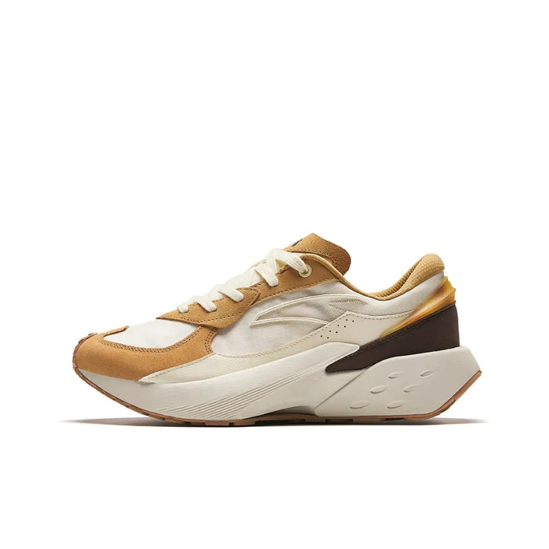Anta Rock Sugar 4 Cushioning Anti Slip And Wear Resistant Low Top Casual Shoes Men's Light White Brown-0