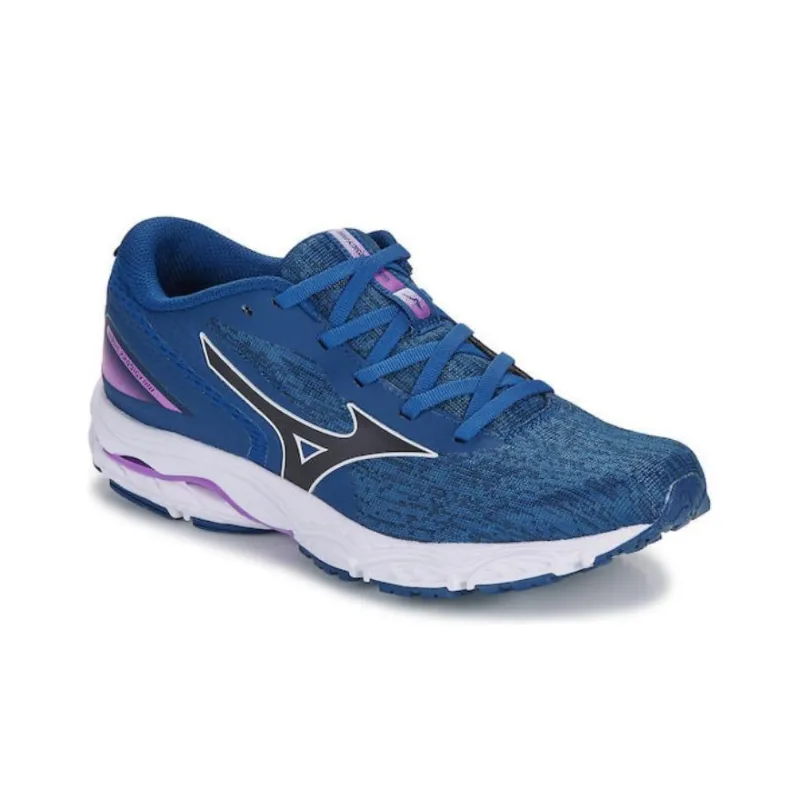 Mizuno Wave Prodigy 4 Cushioning, Wear Resistant Low Top Running Shoes Women's Blue White-3
