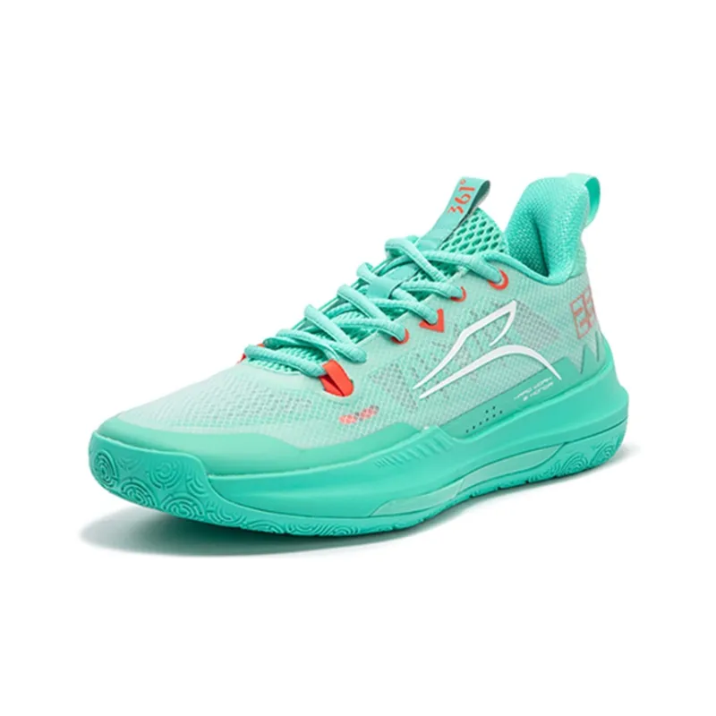 361° DVD Team Basketball Shoes Men Low Top Green/White-1
