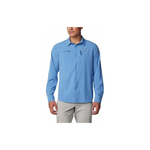 Columbia Summit Valley Shirts Men Light Blue