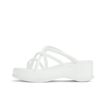 CHARLES&KEITH Small CK Slide Slippers 5cm Women's White/Black/Black/Animal Print/Brown/Brown