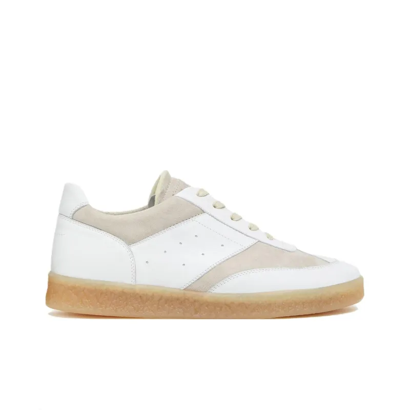 Maison Margiela MM6 White Beige Suede Women's-1