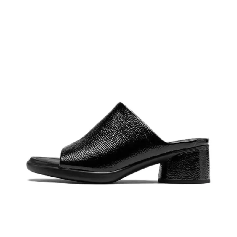 Ecco Slide Slippers 5cm Women's Black-0