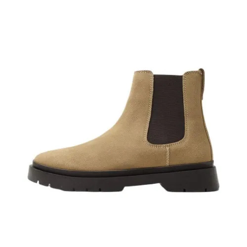 ZARA Chelsea Boots Men Sandy Brown