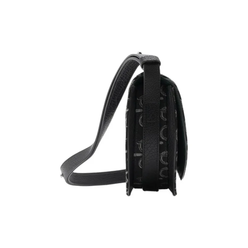 Burberry Rocking Horse Polyester Crossbody Bag Shoulder Bag Women's Black-1