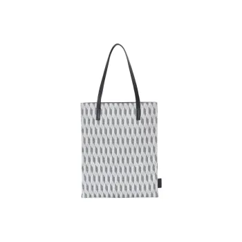 AU DEPART Reflective Jacquard Handbag Shoulder Bag Women's White