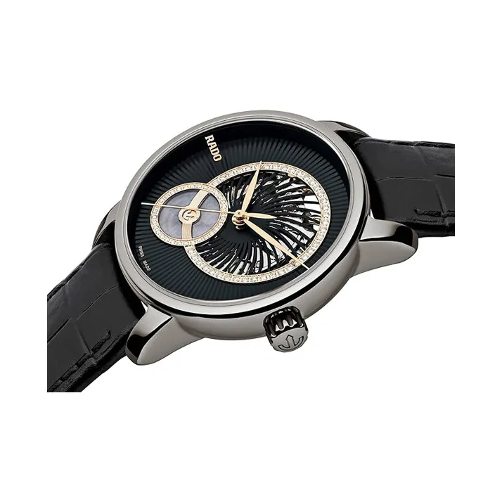RADO DiaMaster Collection Automatic Mechanical Movement Women's Watch Watch 35mm Black Dial R14056955-1