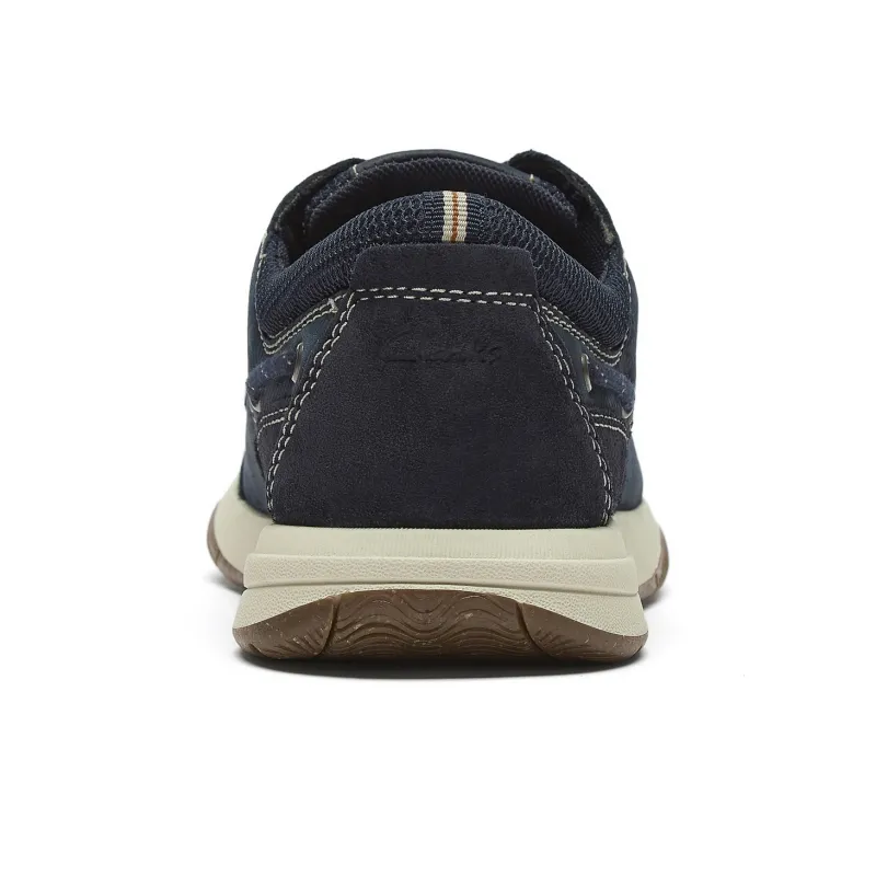 Clarks Casual Shoes Men Low Top Marine Blue-2