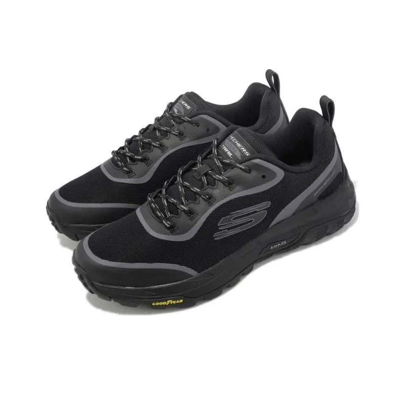 Skechers Cushioning Low Top Mountaineering & Hiking Shoes Men's Black-2