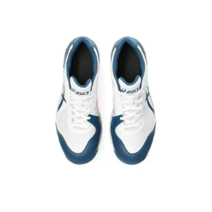 Asics Winjob Cushioning, Wear Resistant Low Top Casual Shoes Unisex White Blue-3
