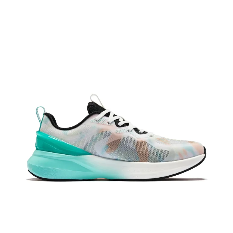 QIAODAN Popularity 12 Shock Absorbers With Slip Resistant Features Low Top Running Shoes Men's White Orange-1