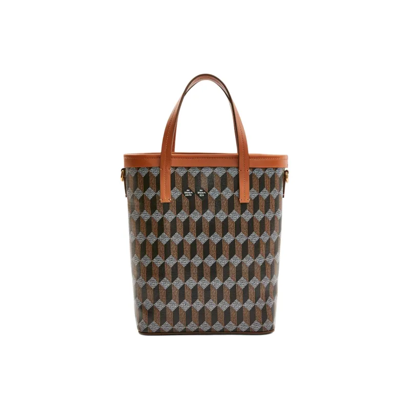 AU DEPART Cotton Coated Canvas Tote Bag Shopping Bag Handbag Women's Multicolor-0