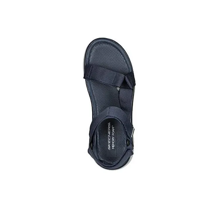 Skechers D'lux Walker Beach Sandals Men's Blue White-3
