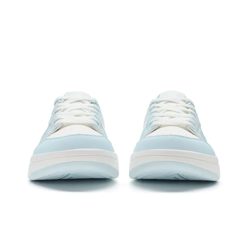 XTEP MAXX LITE Slip Resistant Low Top Skateboard Shoes Women's White Blue-5