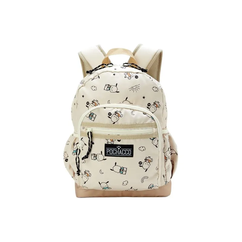 Sanrio Polyester Backpack Medium Size Women's Beige-0