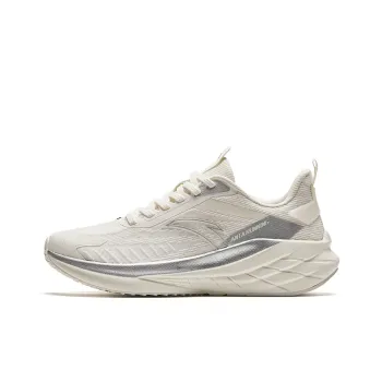 Anta Breeze Resistant Cushioned Abrasion Resistant Slip Resistant Low Top Running Shoes Women's White Gray