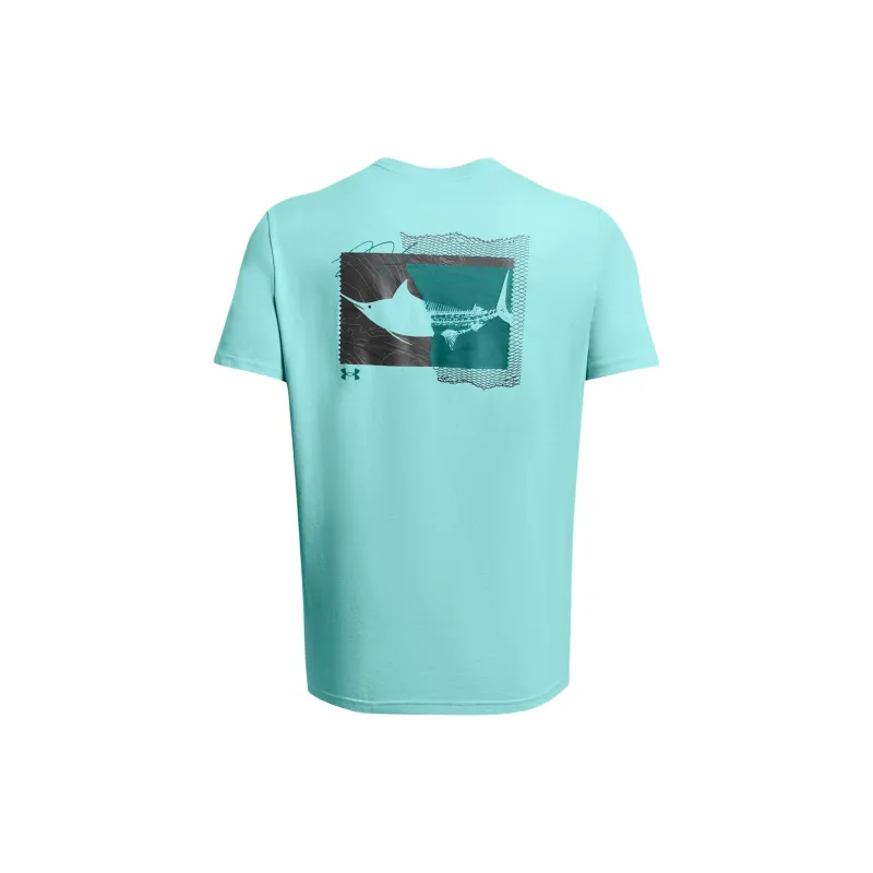 Under Armour T Shirt Men's Coast Cyan-1