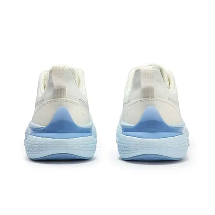 361° Cushioning Anti Slip And Wear Resistant Low Top Running Shoes Men's White Blue-3