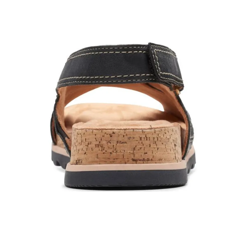 Clarks Beach Sandals Women's Black-5