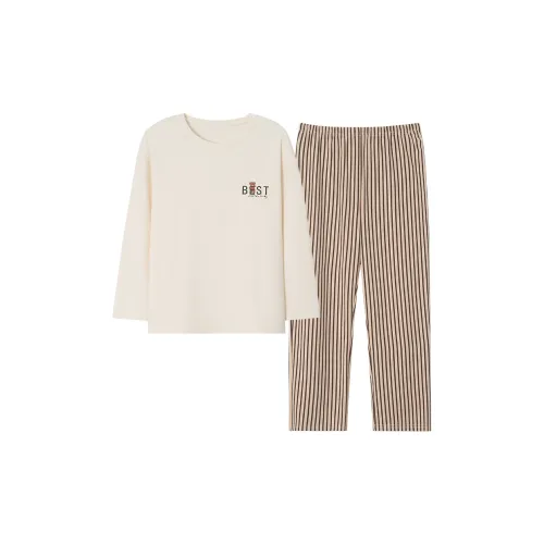 JinShaLa Pajama Set Women's Ivory