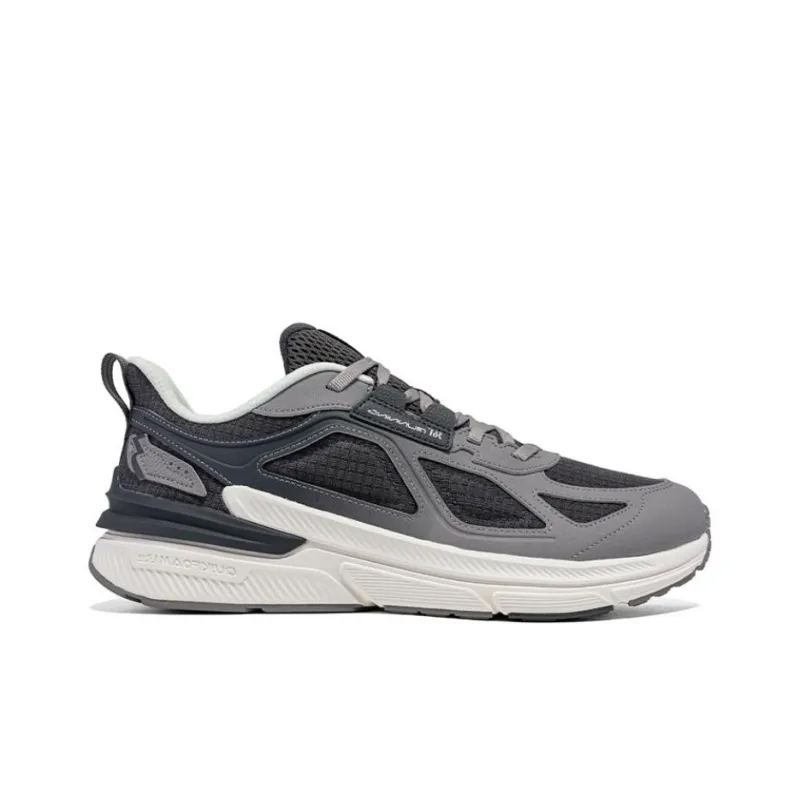 361° Cushioned Slip Resistant Low Top Running Shoes Men's Gray White-1